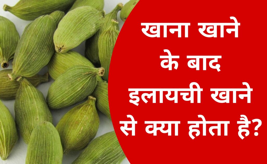 खाना खाने के बाद इलायची खाने से क्या होता है